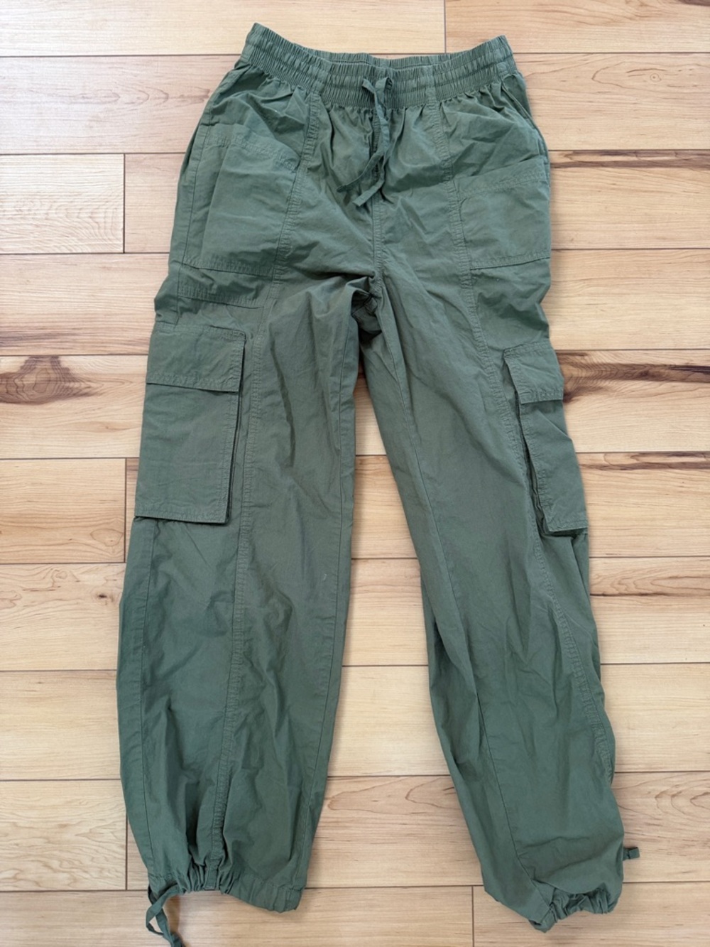 aerie Olive Green Cargo Drawstring Men's Pants